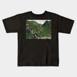 Mountains of Switzerland - Spectacular Rocky Green Alpine Landscape Kids T-Shirt